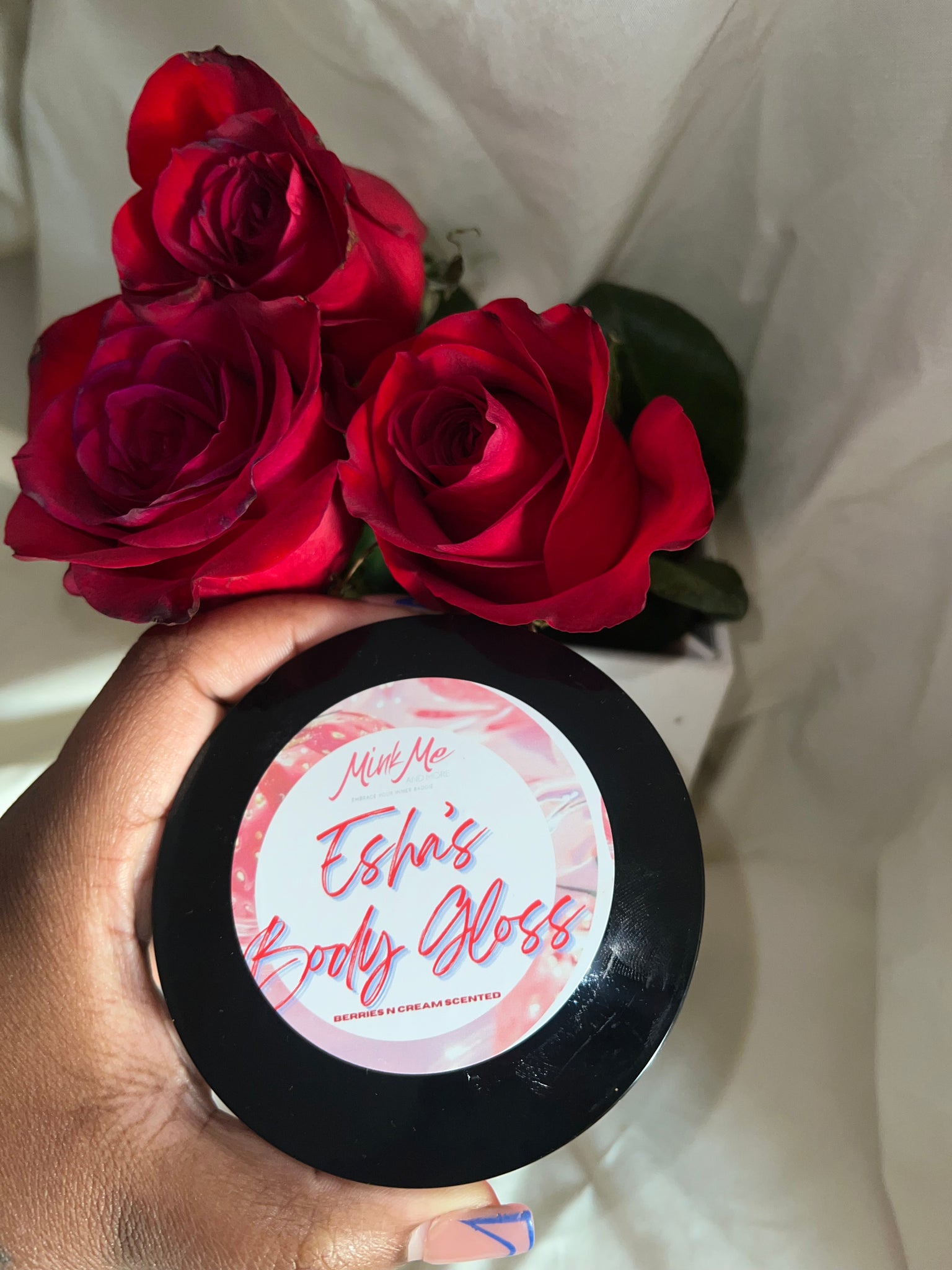 Esha’s Body Gloss Berries And Cream Scented